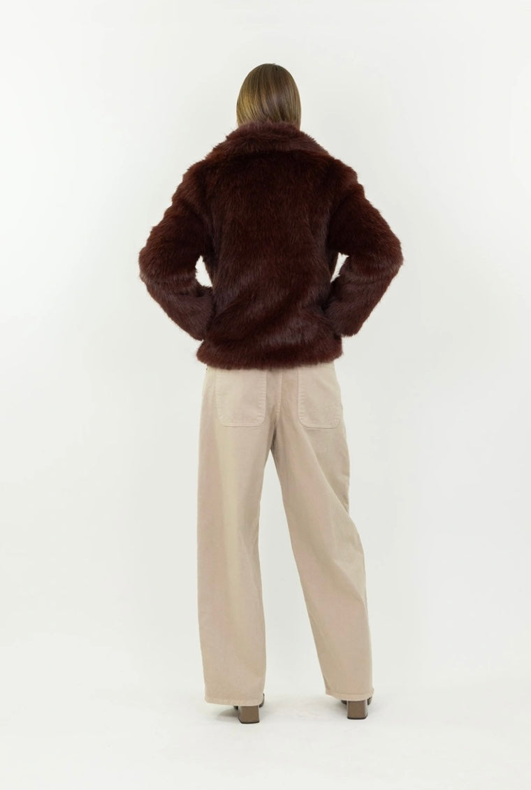 Manteau en Fourrure Synthétique