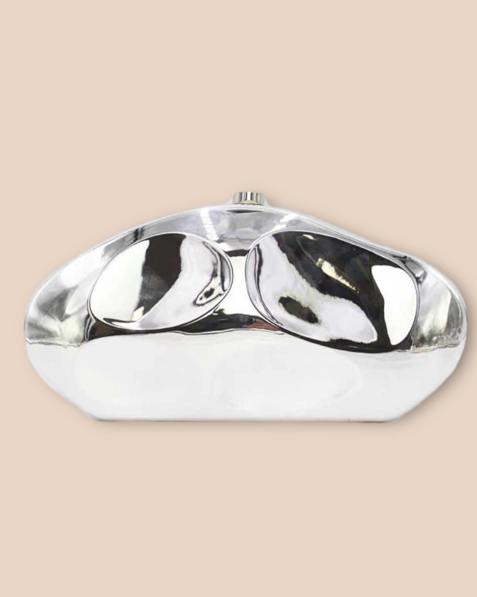 Pochette de soirée femme - effet miroir