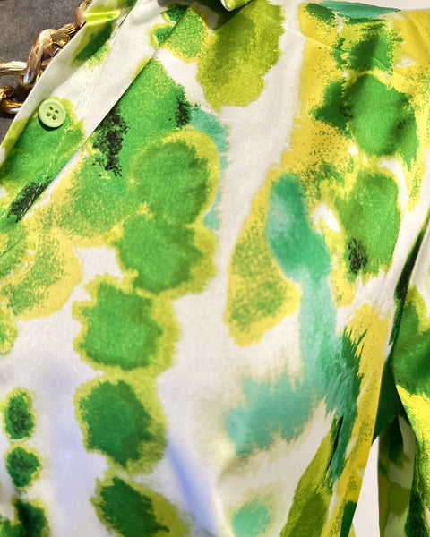 Patterned shirt - green color
