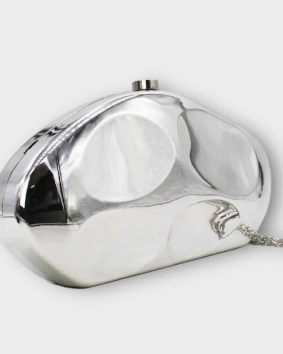 Pochette de soirée femme - effet miroir