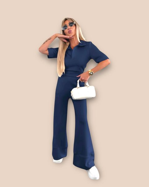 Ensemble polo et pantalon large