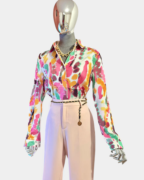 Chemise à motifs - multicolore