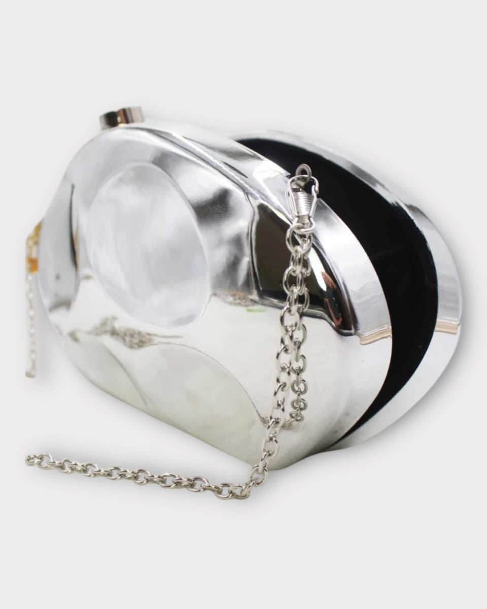 Pochette de soirée femme - effet miroir