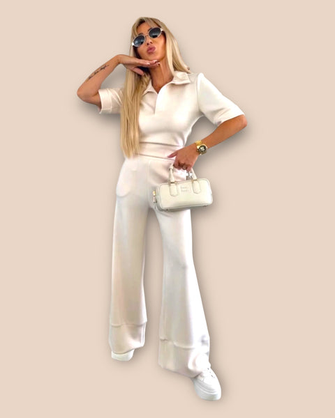 Ensemble polo et pantalon large