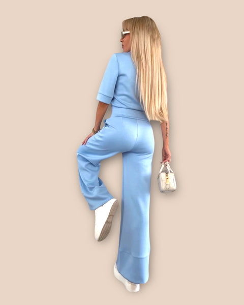 Ensemble polo et pantalon large