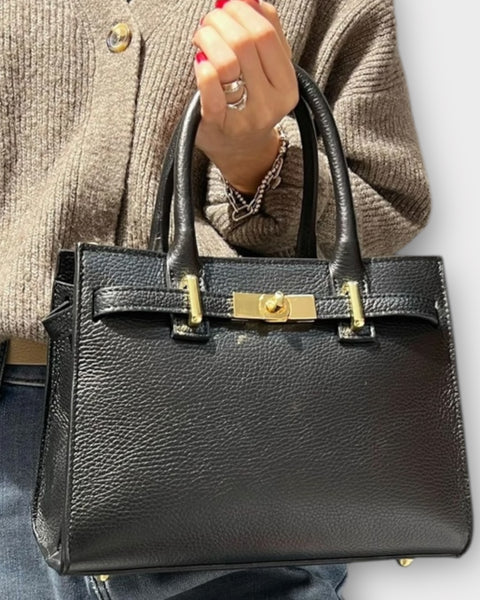 Sac à main en cuir grainé - coloris multiples