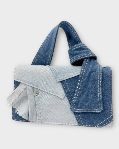 Sac patchwork bandouliere en jean