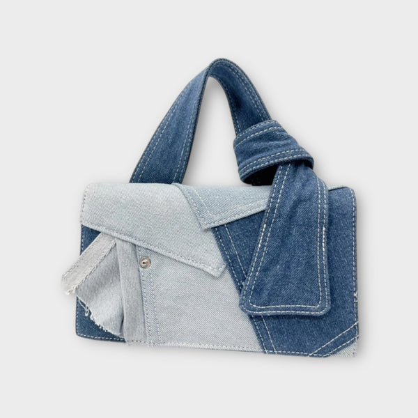 Sac patchwork bandouliere en jean