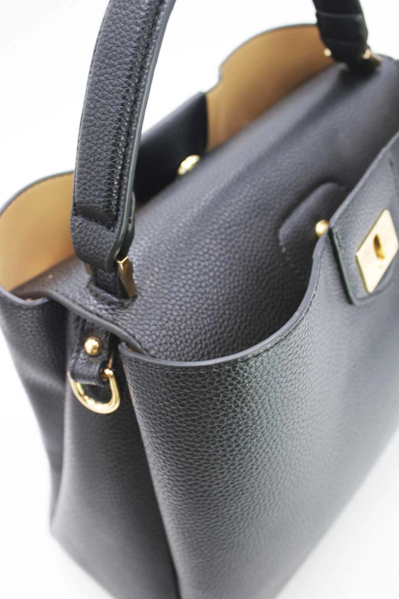 Sac à main effet cuir grainé